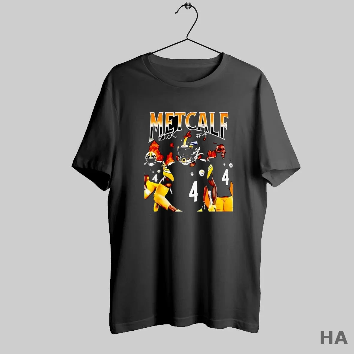 Official Metcalf D K 4 Football Player On Fire S Black