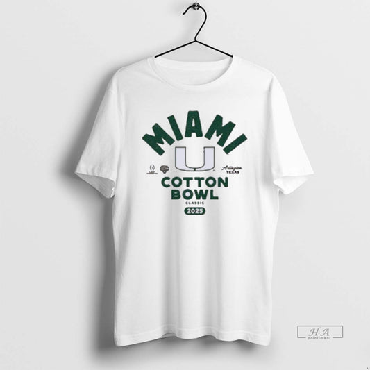 Official Miami College Football Playoff 2026 Cotton Bowl Classic T-Shirts, Hoodie, Sweatshirt | AU18TeeNovaLab.com