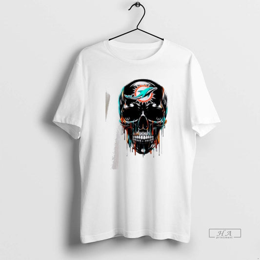 Official Miami Dolphins Skull Black Art T-Shirts, Hoodie, Sweatshirt | AU18TeeNovaLab.com