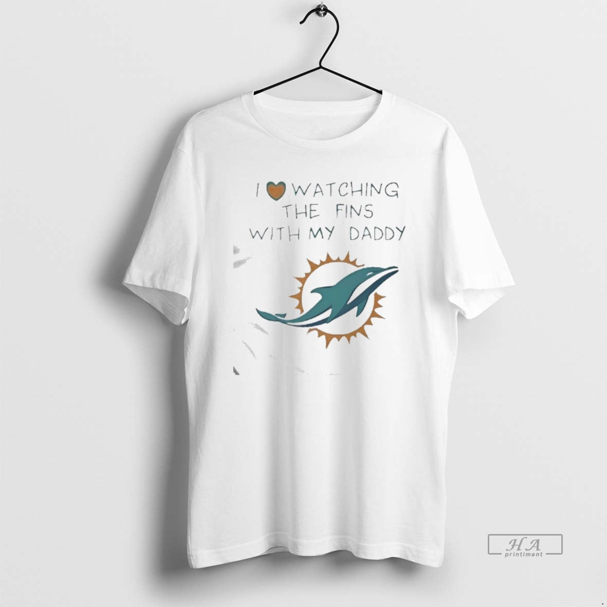 Official Miami Dolphins Love I Watching Fins With Daddy Baby T-Shirts, Hoodie, Sweatshirt | AU18TeeNovaLab.com