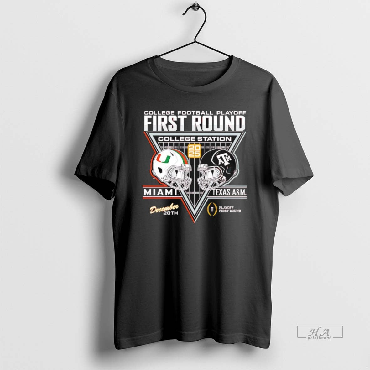 Official Miami Vs Texas Am Cfp 25 26 First Round Helmet T-Shirts, Hoodie, Sweatshirt | AU18TeeNovaLab.com