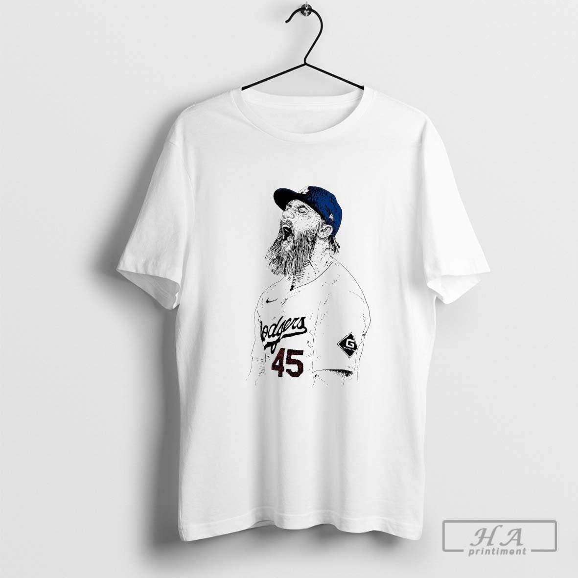 Official Michael Kopech 2024 Los Angeles Dodger Mlb Hand Drawing