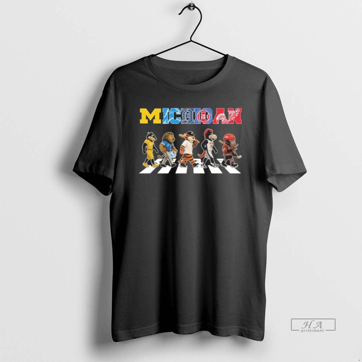 Official Michigan Mascot Abbey Road T-Shirts, Hoodie, Sweatshirt | AU18TeeNovaLab.com