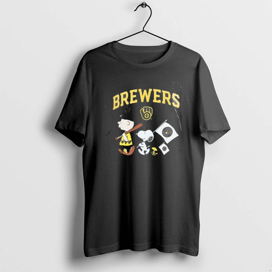 Official Milwaukee Brewers X Peanuts Flag 2 Sided