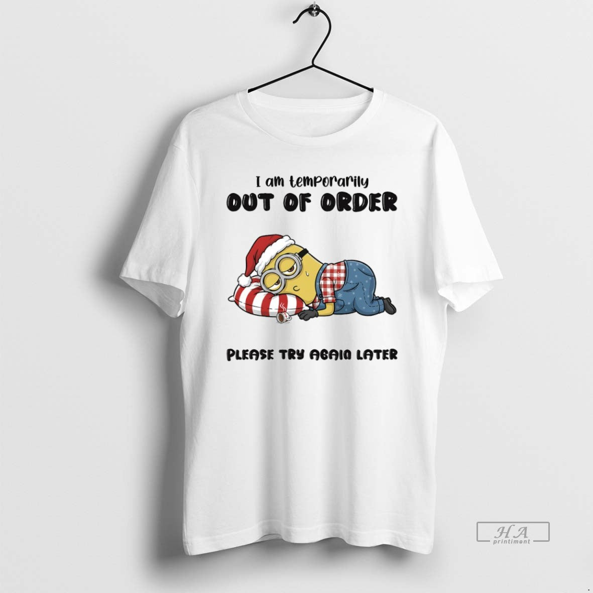 Official Minion I Am Temporarily Out Of Order Please Try Again Later Circle T-Shirts, Hoodie, Sweatshirt | AU18TeeNovaLab.com