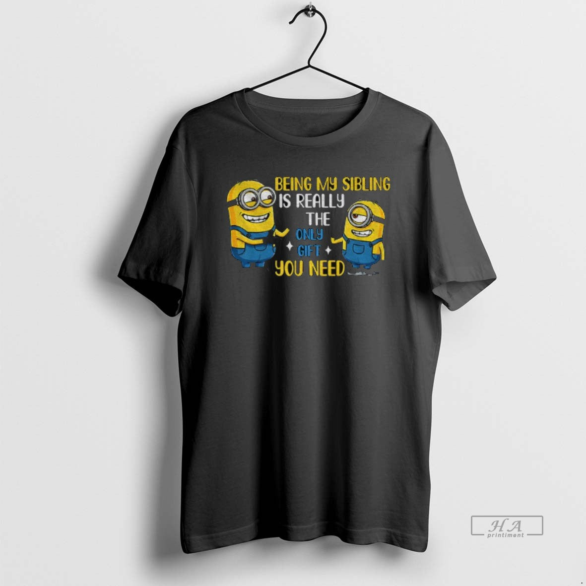 Official Minion Being My Sibling Is Really The Only Gift You Need T-Shirts, Hoodie, Sweatshirt | AU18TeeNovaLab.com