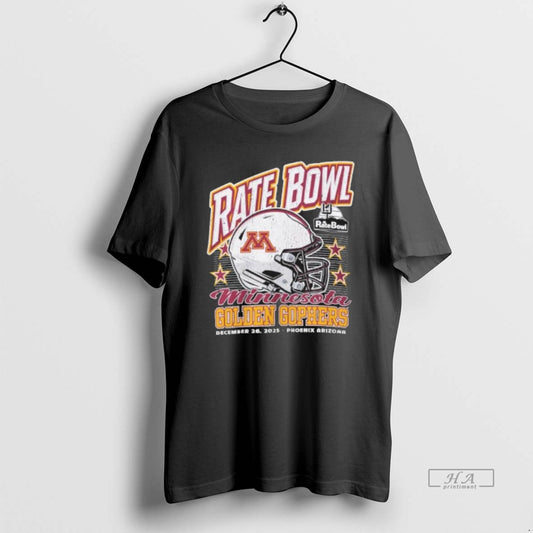 Official Minnesota Golden Gophers 2025 Rate Bowl Vintage Helmet Beveled T-Shirts, Hoodie, Sweatshirt | AU18TeeNovaLab.com