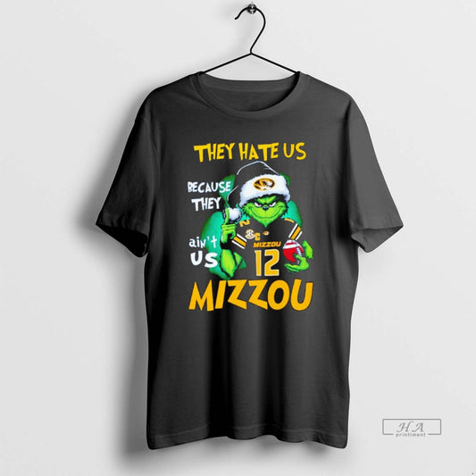 Official Missouri Tigers Football The Grinch They Hate Us Because They Aint Us Mizzou Christmas