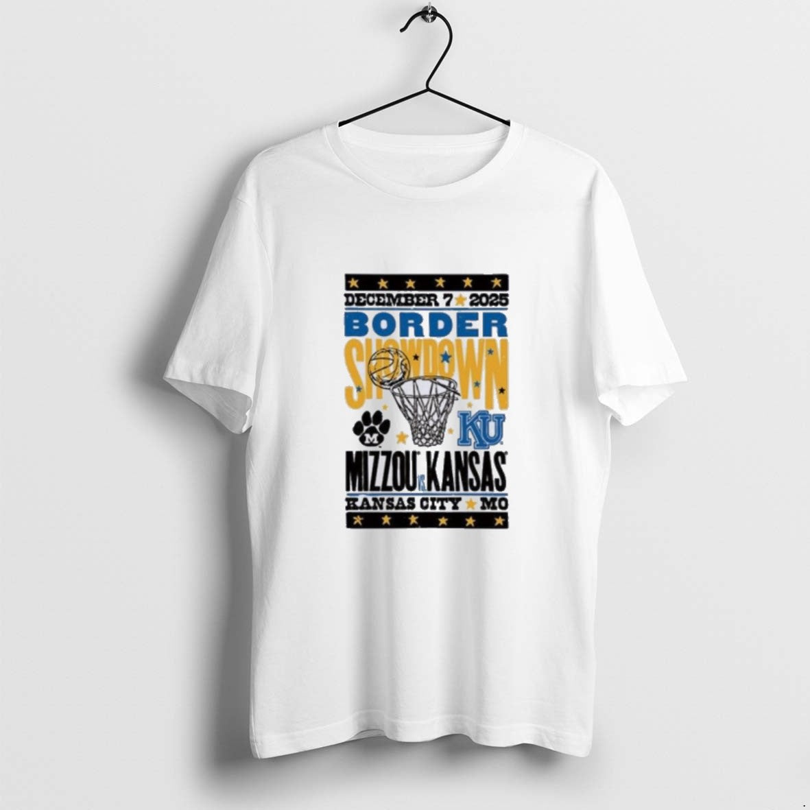 Official Mizzou Vs Kansas Basketball Border Showdown December 7 2025 T-Shirts, Hoodie, Sweatshirt | AU18TeeNovaLab.com
