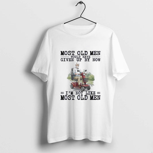 Official Mobility Scooter Most Old Men Would Have Given Up By Now T-Shirts, Hoodie, Sweatshirt | AU18TeeNovaLab.com