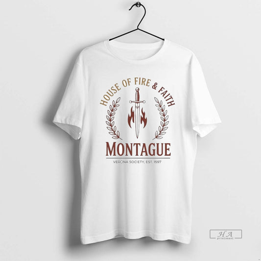 Official Montague House Of Fire And Faith Shakespeare Verona Society Est 1597