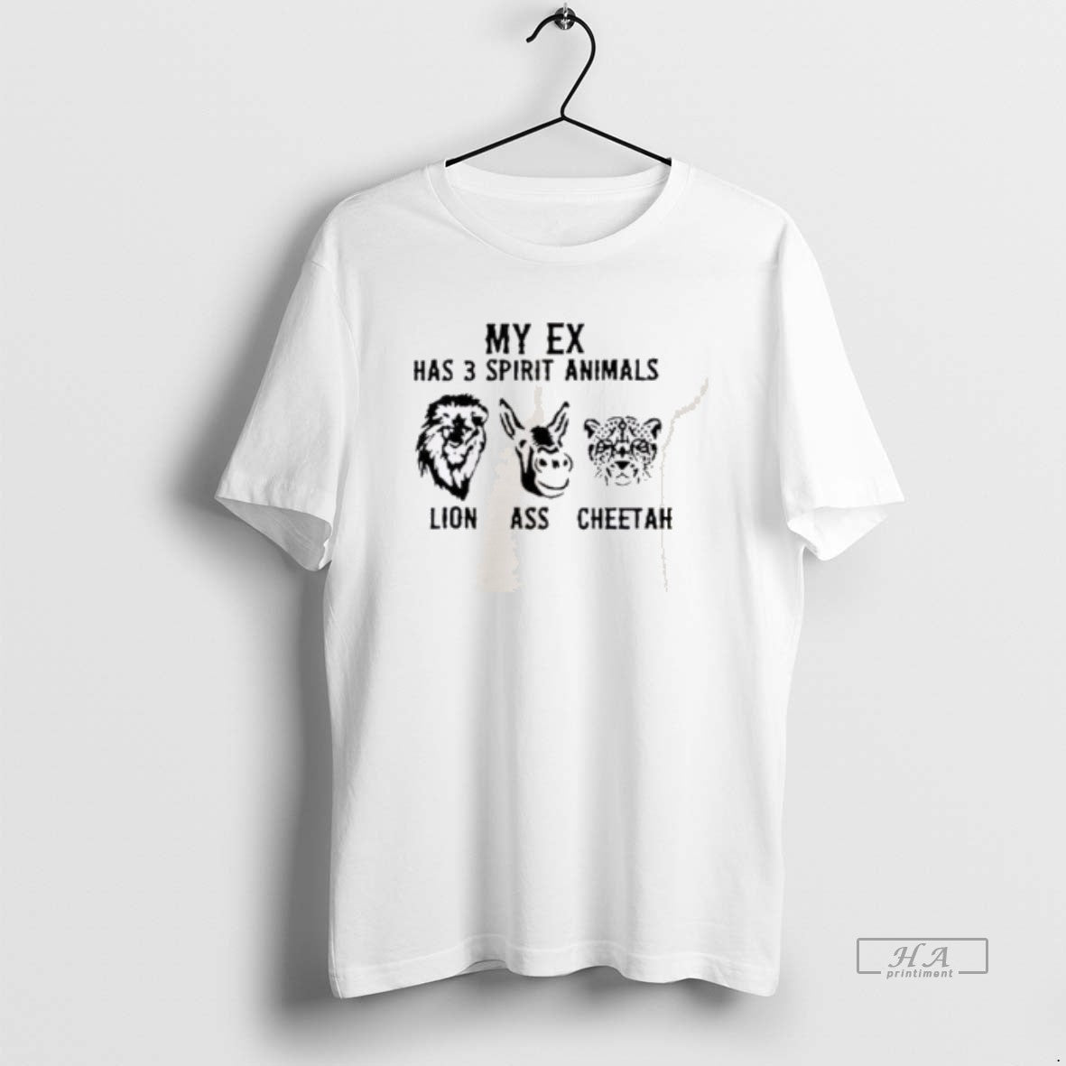 Official My Ex Has 3 Spirit Animals Lion Ass Cheetah T-Shirts, Hoodie, Sweatshirt | AU18TeeNovaLab.com