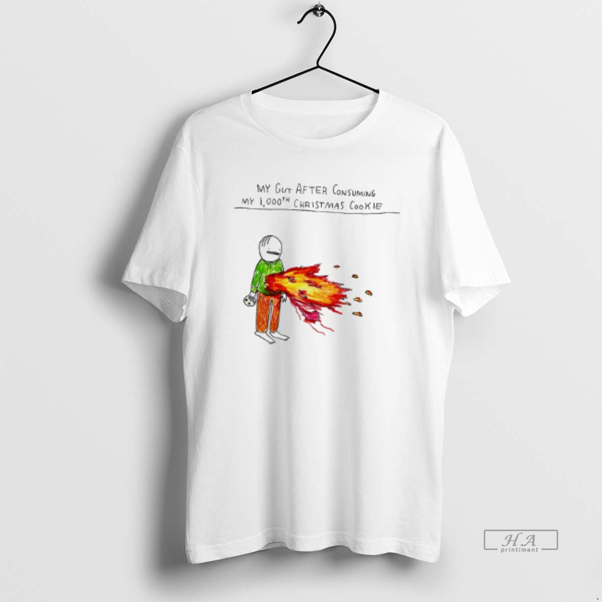 Official My Gut After Consuming My 1000th Christmas Cookie T-Shirts, Hoodie, Sweatshirt | AU18TeeNovaLab.com
