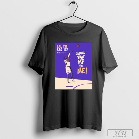 Nba On Espn Los Angeles Lakers Vs Sacramento Kings 131 127 Swing That Mf To Me Poster