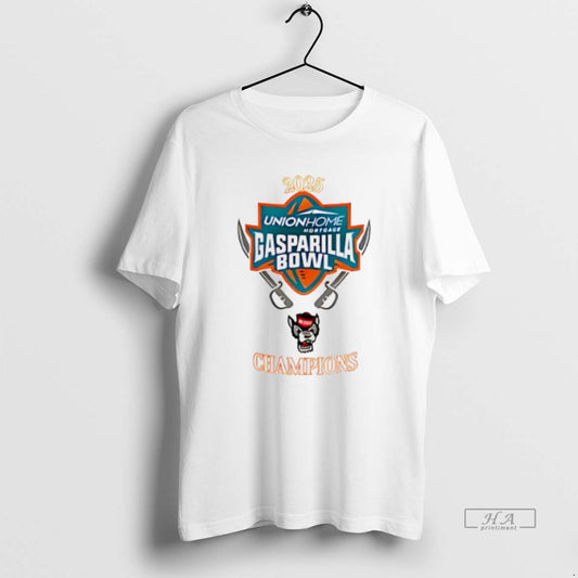 Official Nc State Wolfpack 2025 Gasparilla Bowl Champions Logo T-Shirts, Hoodie, Sweatshirt | AU18TeeNovaLab.com