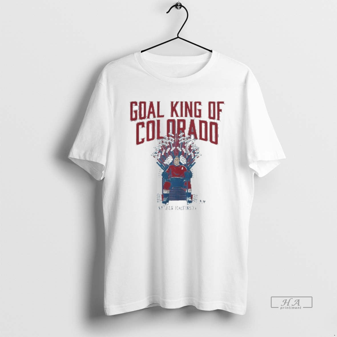 Official Nathan Mackinnon Goal King Of Colorado T-Shirts, Hoodie, Sweatshirt | AU18TeeNovaLab.com