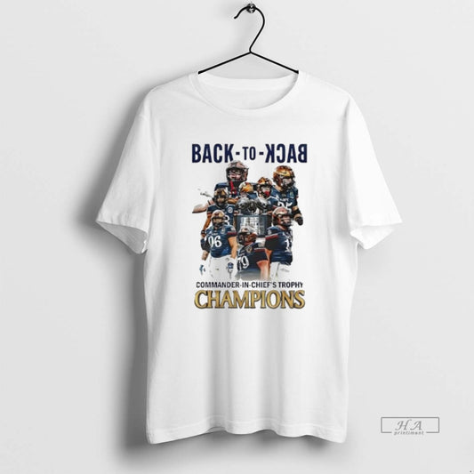 Official Navy Midshipmen Game Back To Back Commander In Chiefs Trophy Champions T-Shirts, Hoodie, Sweatshirt