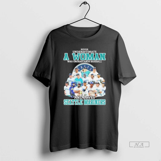 Official Never Underestimate A Woman Who Understands Baseball And Loves Seattle Mariners Alcs