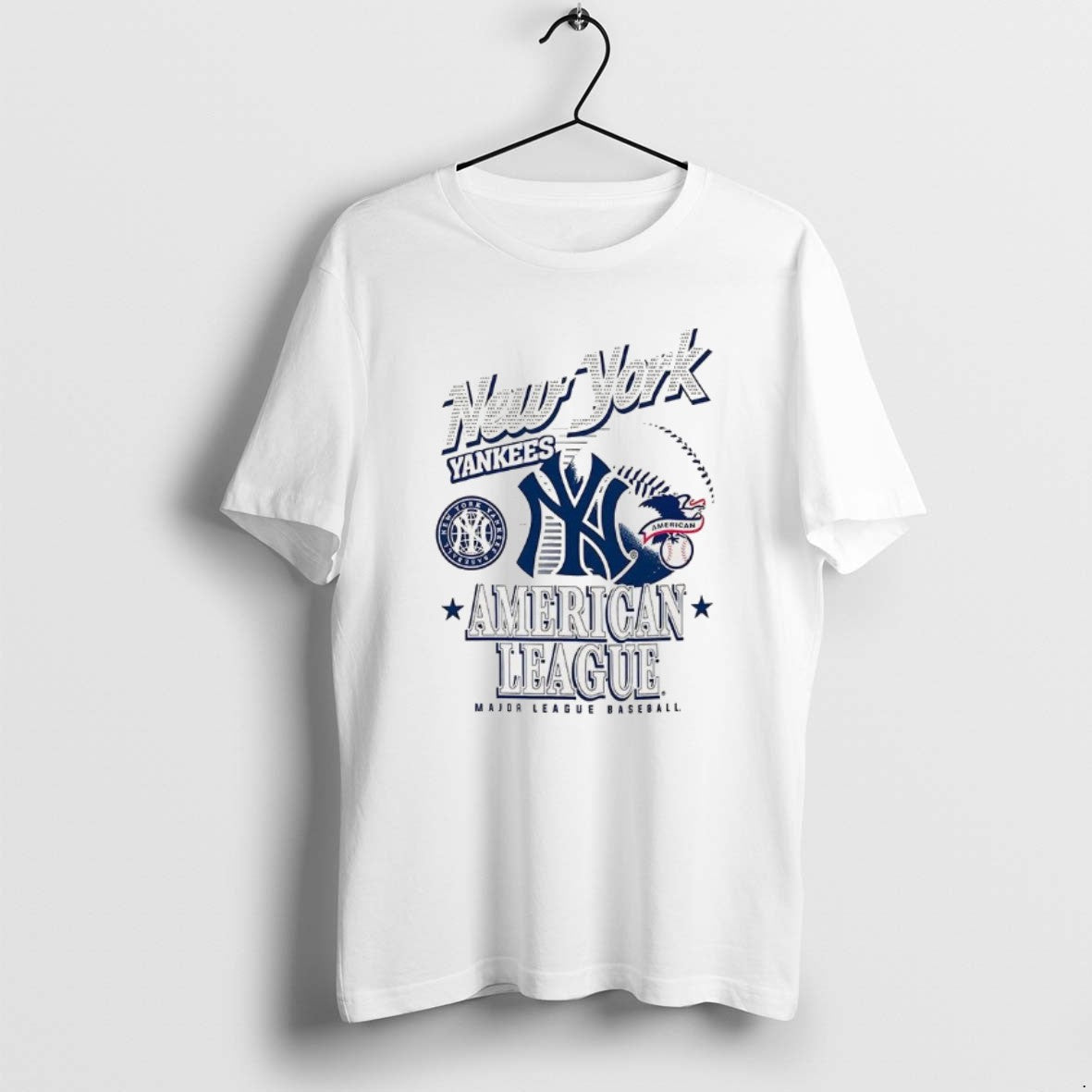 Official New York Yankees Mlb American National League Logo Ball Retro T-Shirts, Hoodie, Sweatshirt | AU18TeeNovaLab.com