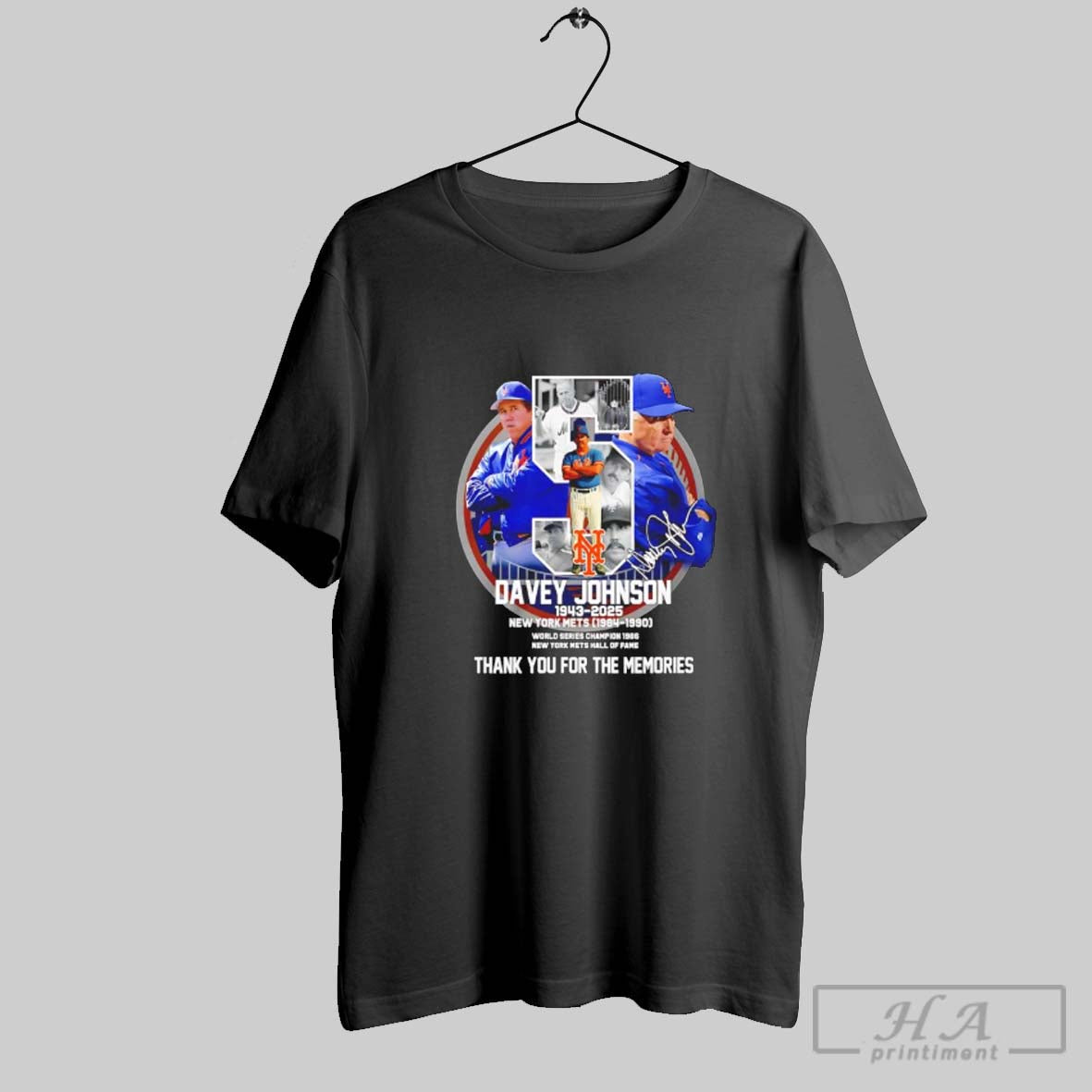 Official New Yorks Mets Davey Johnson 1943 2025 Thank You For The Memories Signature