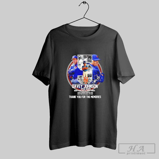 Official New Yorks Mets Davey Johnson 1943 2025 Thank You For The Memories Signature