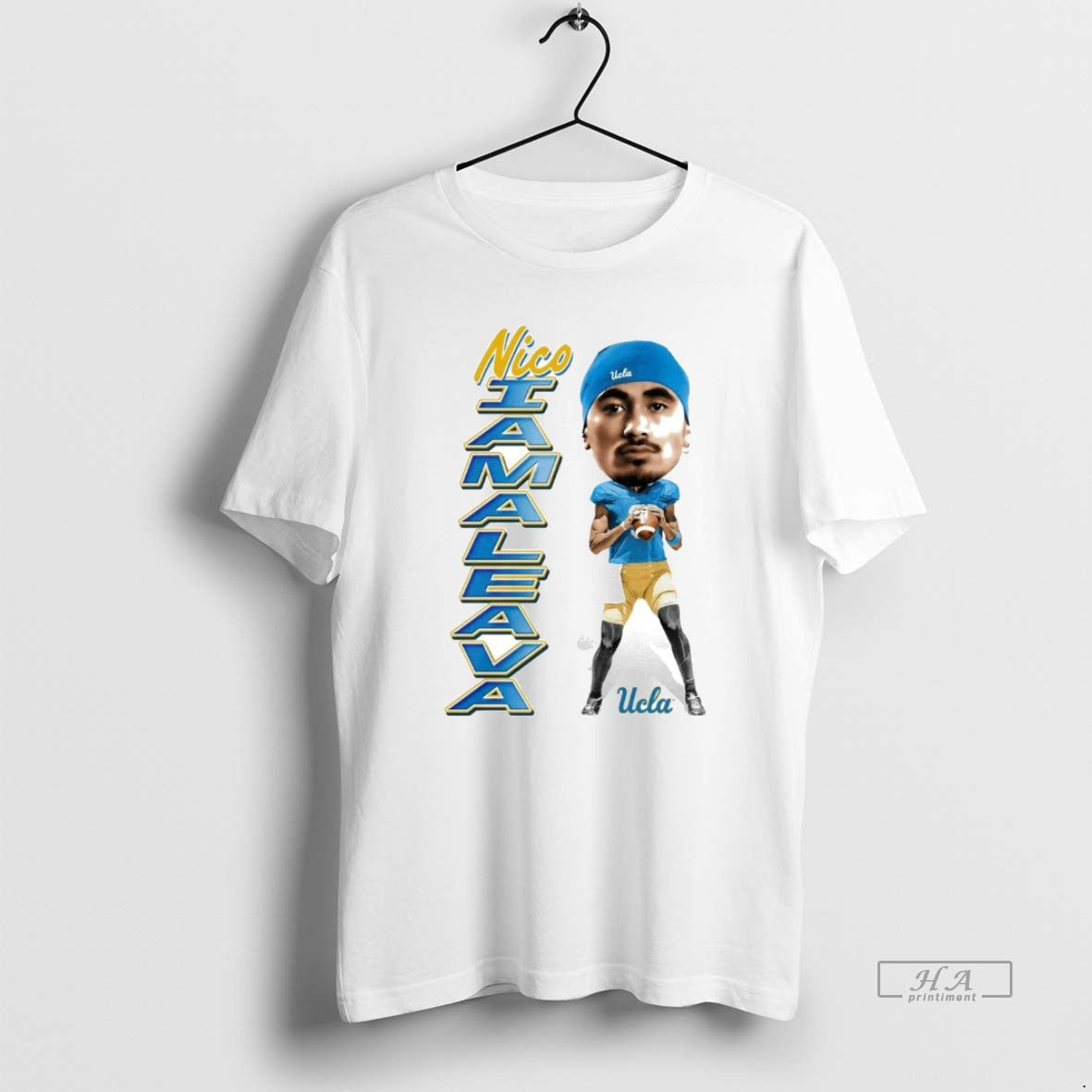 Official Nico Iamaleava Caricature Big Head Ucla Bruins