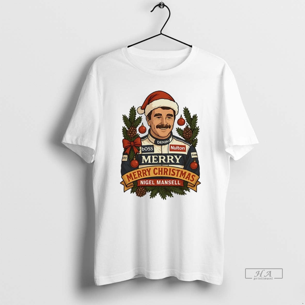 Official Nigel Mansell Merry Christmas T-Shirts, Hoodie, Sweatshirt | AU18TeeNovaLab.com
