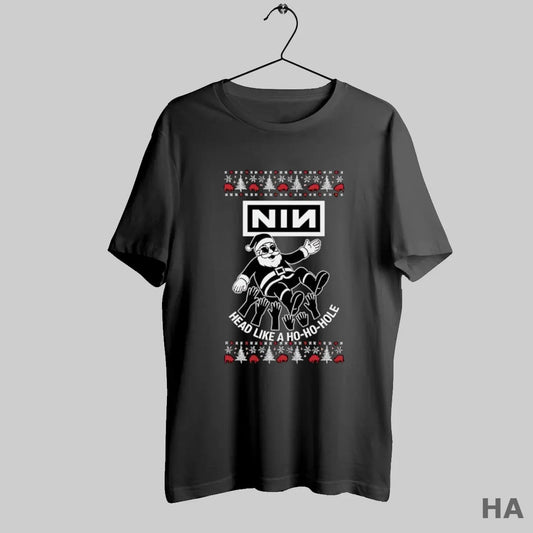 Official Nin Santa Claus Surf Head Like A Ho Ho Hole Ugly Christmas
