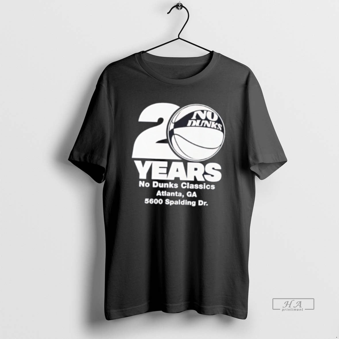 Official No Dunks 20th Anniversary Atlanta Ga 5600 Spalding Dr Tee Hoodie, Sweatshirt | AU18TeeNovaLab.com