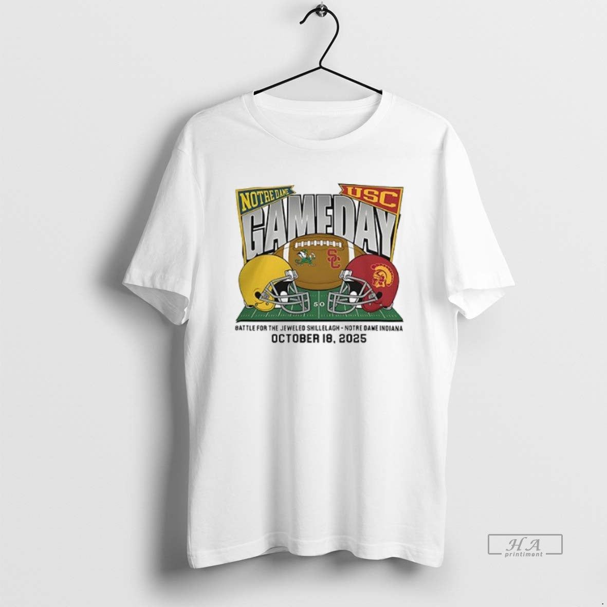 Official Notre Dame Fighting Irish Vs Usc Trojans 2025 Gameday Matchup Ceramic Ceramic And Classic
