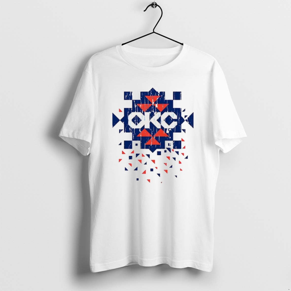 Official Okc Thunder Diamond Pattern Native T-Shirts, Hoodie, Sweatshirt | AU18TeeNovaLab.com