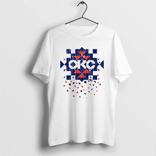 Official Okc Thunder Diamond Pattern Native T-Shirts, Hoodie, Sweatshirt | AU18TeeNovaLab.com