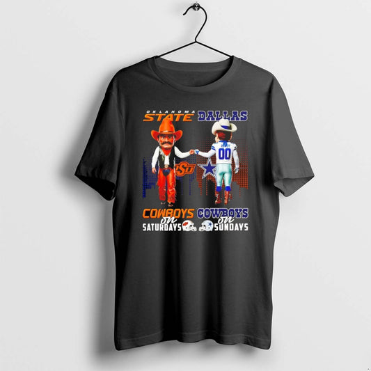 Official Osu Cowboys On Saturdays Dallas Cowboys On Sundays Mascot Chriast T-Shirts, Hoodie, Sweatshirt | AU18TeeNovaLab.com