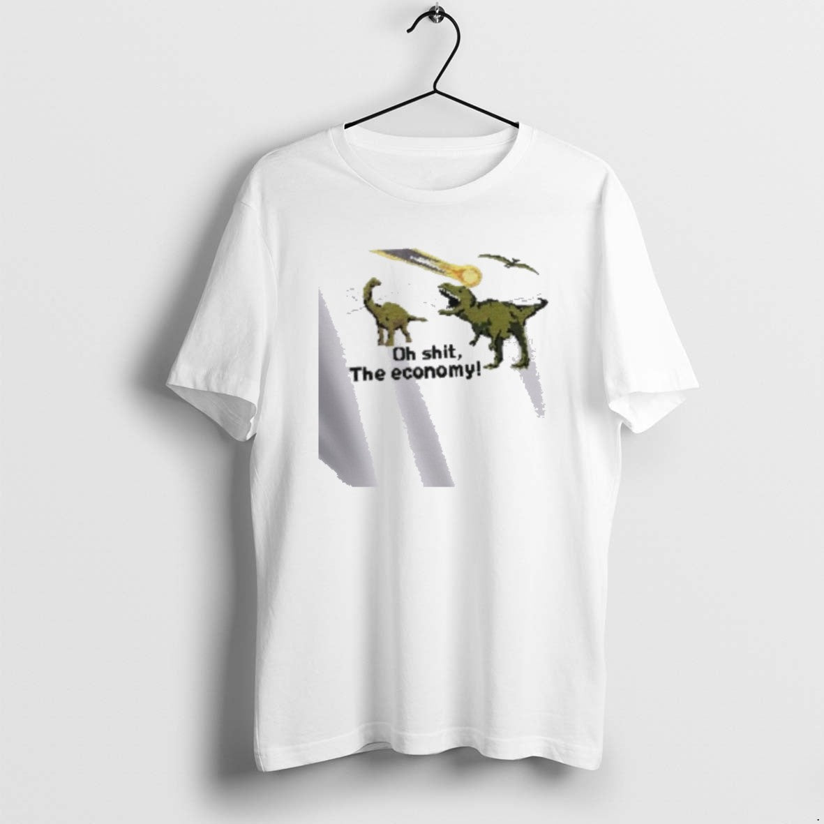 Official Oh Shit The Economy Pixel T-Shirts, Hoodie, Sweatshirt | AU18TeeNovaLab.com