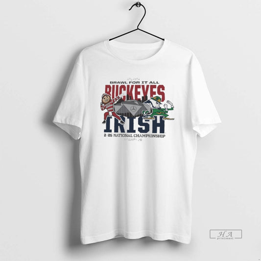 Official Ohio State Vs Notre Dame Dueling Mascot 2025 National Championship T-Shirts, Hoodie, Sweatshirt | AU18TeeNovaLab.com