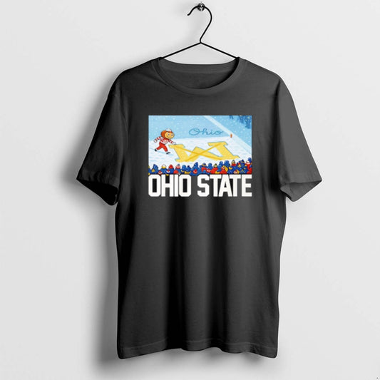 Official Ohio Vs Michigan Rivalry Script Ohio On Big M T-Shirts, Hoodie, Sweatshirt | AU18TeeNovaLab.com