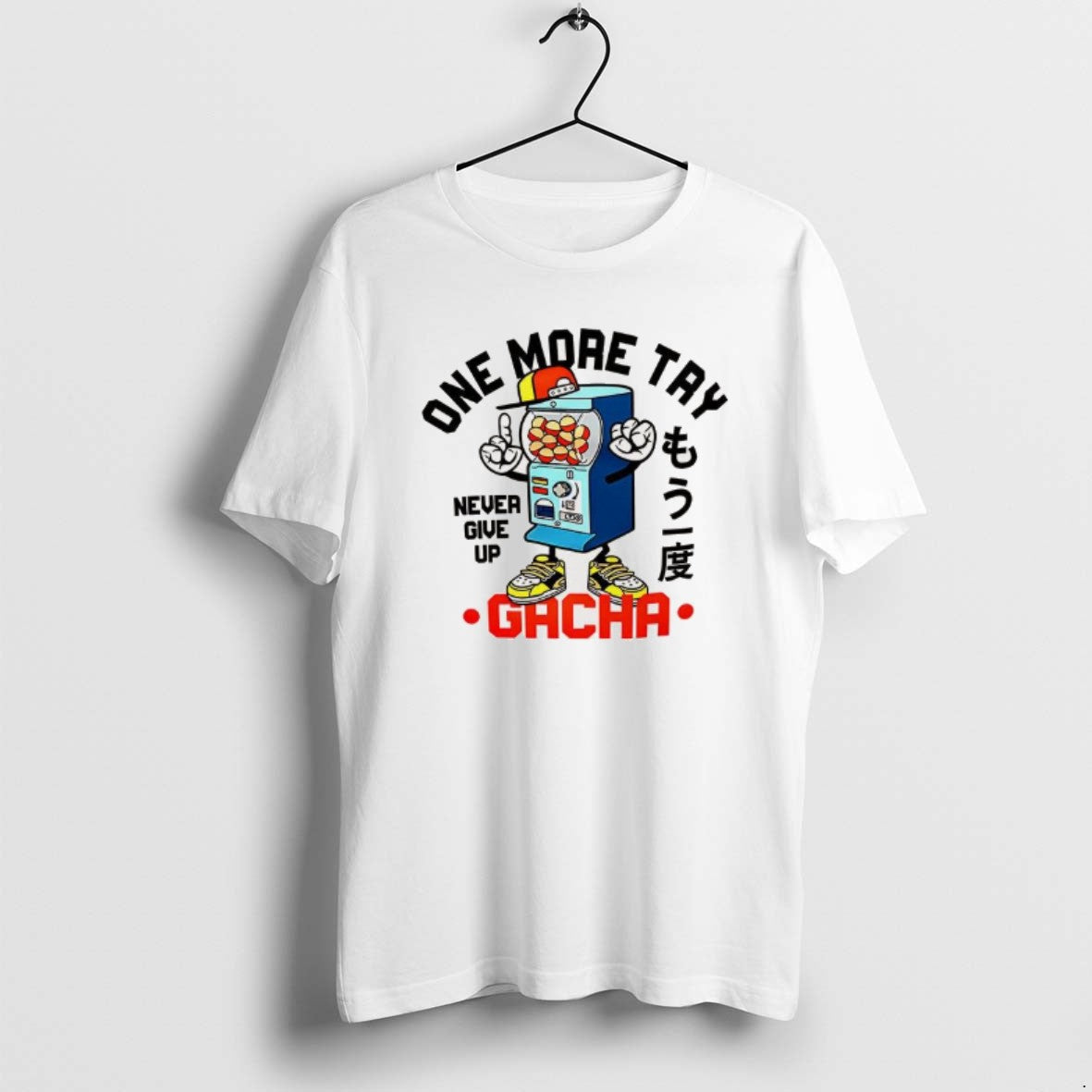 Official One More Try Gacha Never Give Up T-Shirts, Hoodie, Sweatshirt | AU18TeeNovaLab.com