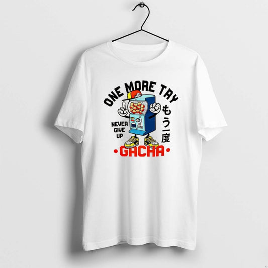 Official One More Try Gacha Never Give Up T-Shirts, Hoodie, Sweatshirt | AU18TeeNovaLab.com