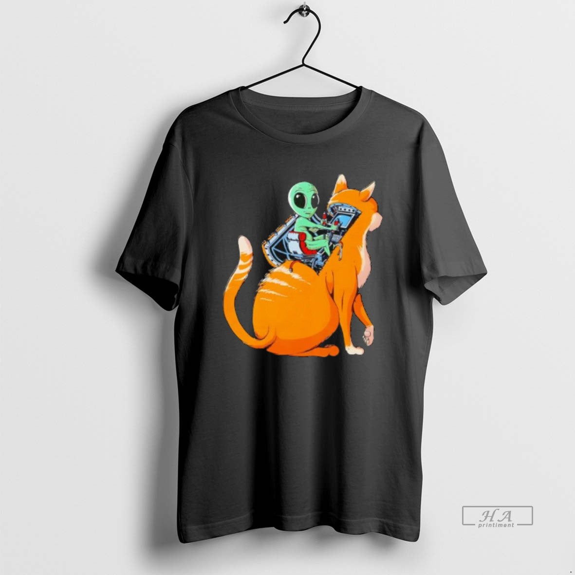 Official Orange Cat Alien Classic T-Shirts, Hoodie, Sweatshirt | AU18TeeNovaLab.com