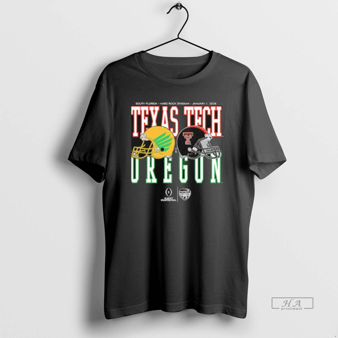 Official Oregon Vs Texas Tech 2026 Capital One Orange Bowl Helmet Matchup T-Shirts, Hoodie, Sweatshirt | AU18TeeNovaLab.com