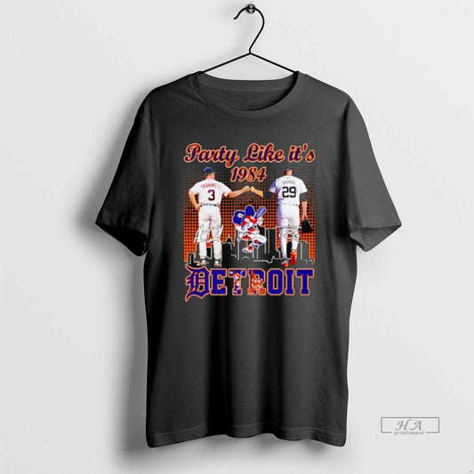 Official Party Like Its 1984 Alan Trammell And Tarik Skubal Detroit Tigers Signatures
