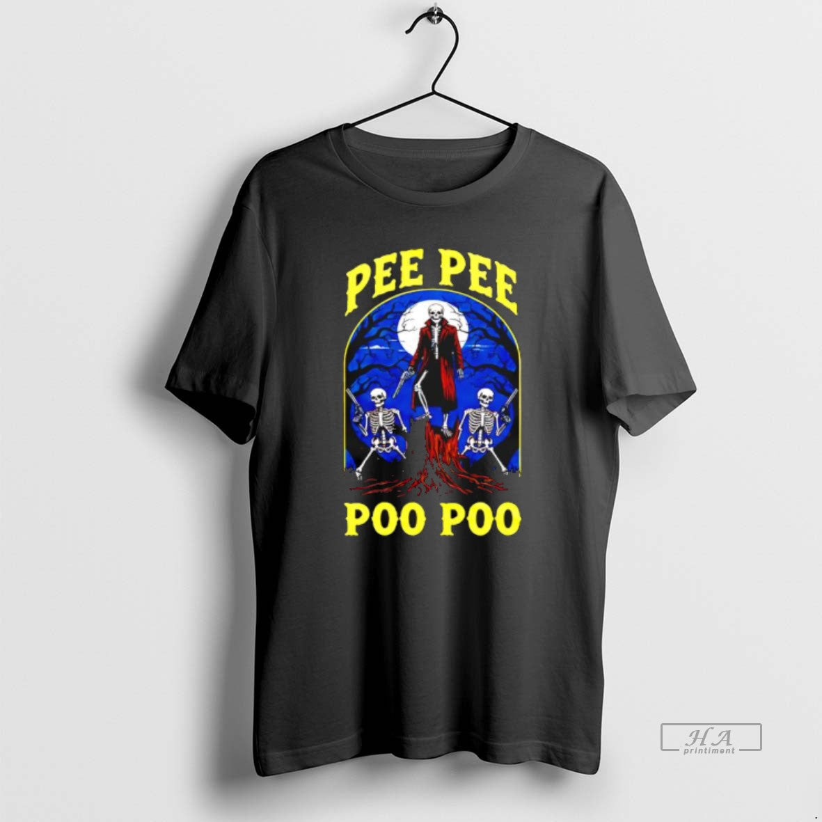 Official Pee Pee Poo Poo Skeleton Graphic T-Shirts, Hoodie, Sweatshirt | AU18TeeNovaLab.com