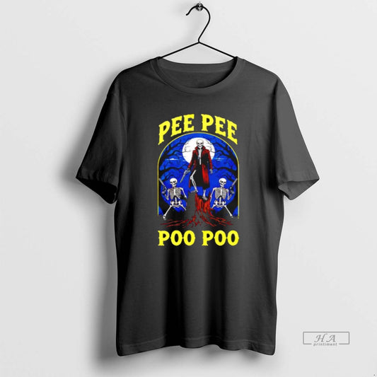 Official Pee Pee Poo Poo Skeleton Graphic T-Shirts, Hoodie, Sweatshirt | AU18TeeNovaLab.com