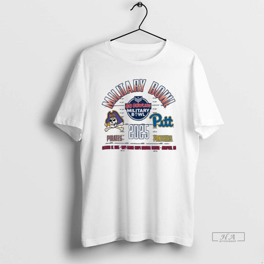 Official Pittsburgh Panthers Vs East Carolina Pirates 2025 Military Bowl Dueling Helmets T-Shirts, Hoodie, Sweatshirt