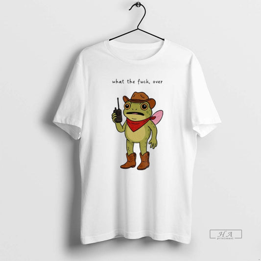Official Portland Frog Cowboy What The Fuck Over Anti Trump