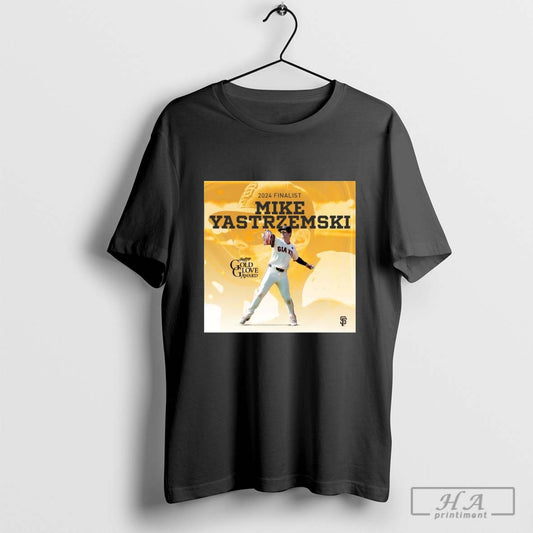 Official Poster Rawlings Gold Glove Award 2024 Finalist Mike Yastrzemski San Francisco Giants