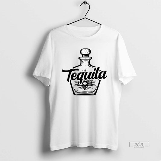 Official Premium Tequila Halloween Black White