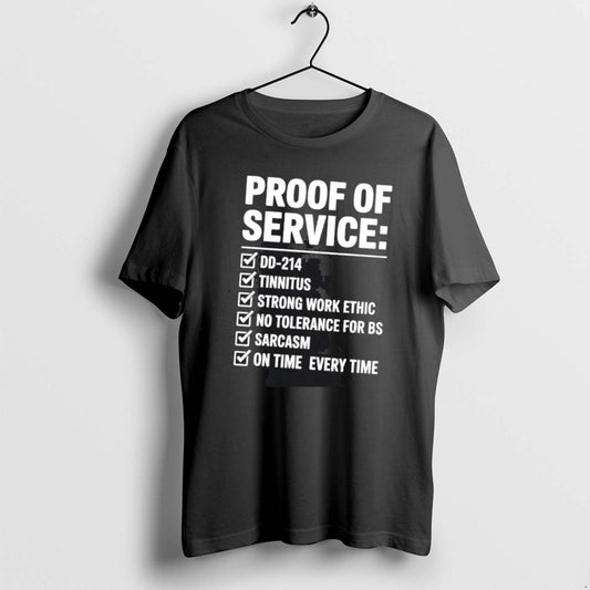 Official Proof Of Service On Time Every Time T-Shirts, Hoodie, Sweatshirt | AU18TeeNovaLab.com
