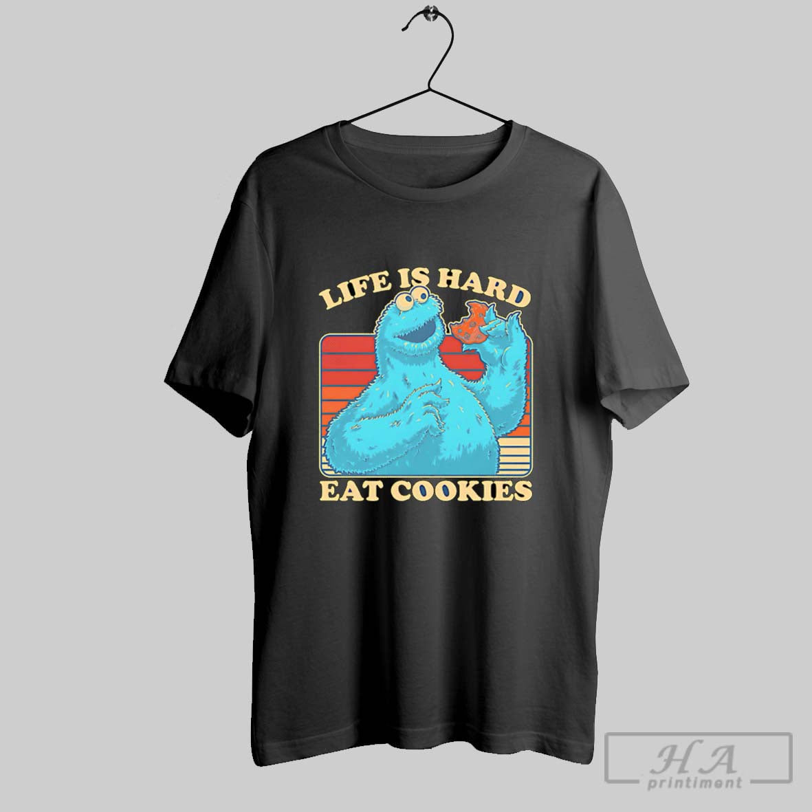 Official Puppet Life Is Hard Eat Cookies Poster