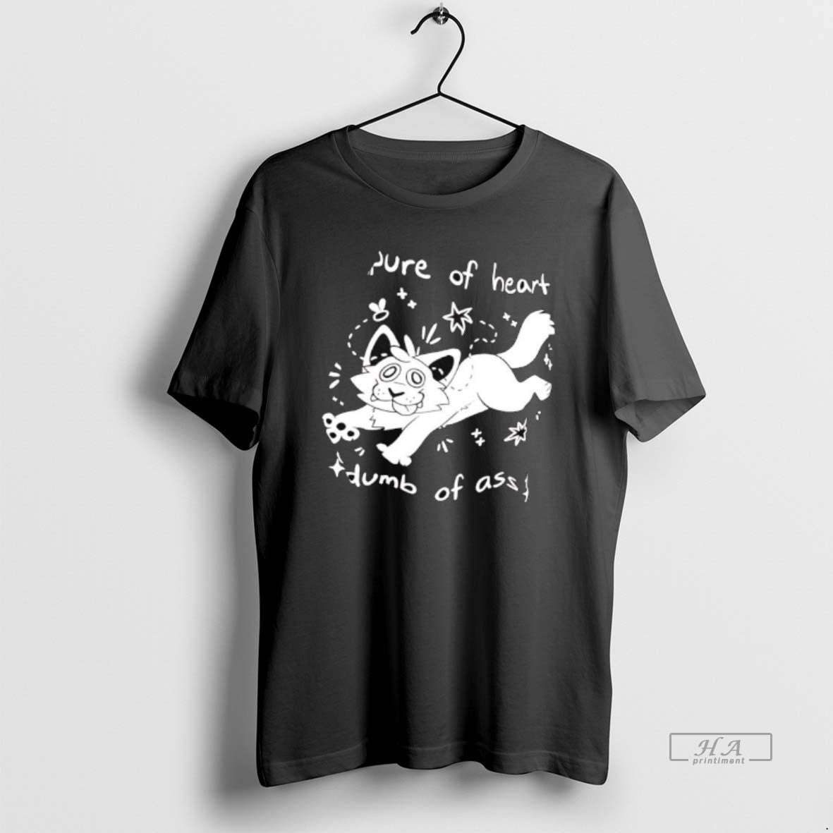 Official Pure Of Heart Dumb Of Ass Cat Graphic T-Shirts, Hoodie, Sweatshirt | AU18TeeNovaLab.com